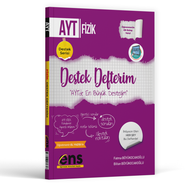 ENS YKS AYT DESTEK DEFTERİM FİZİK - 2025-26